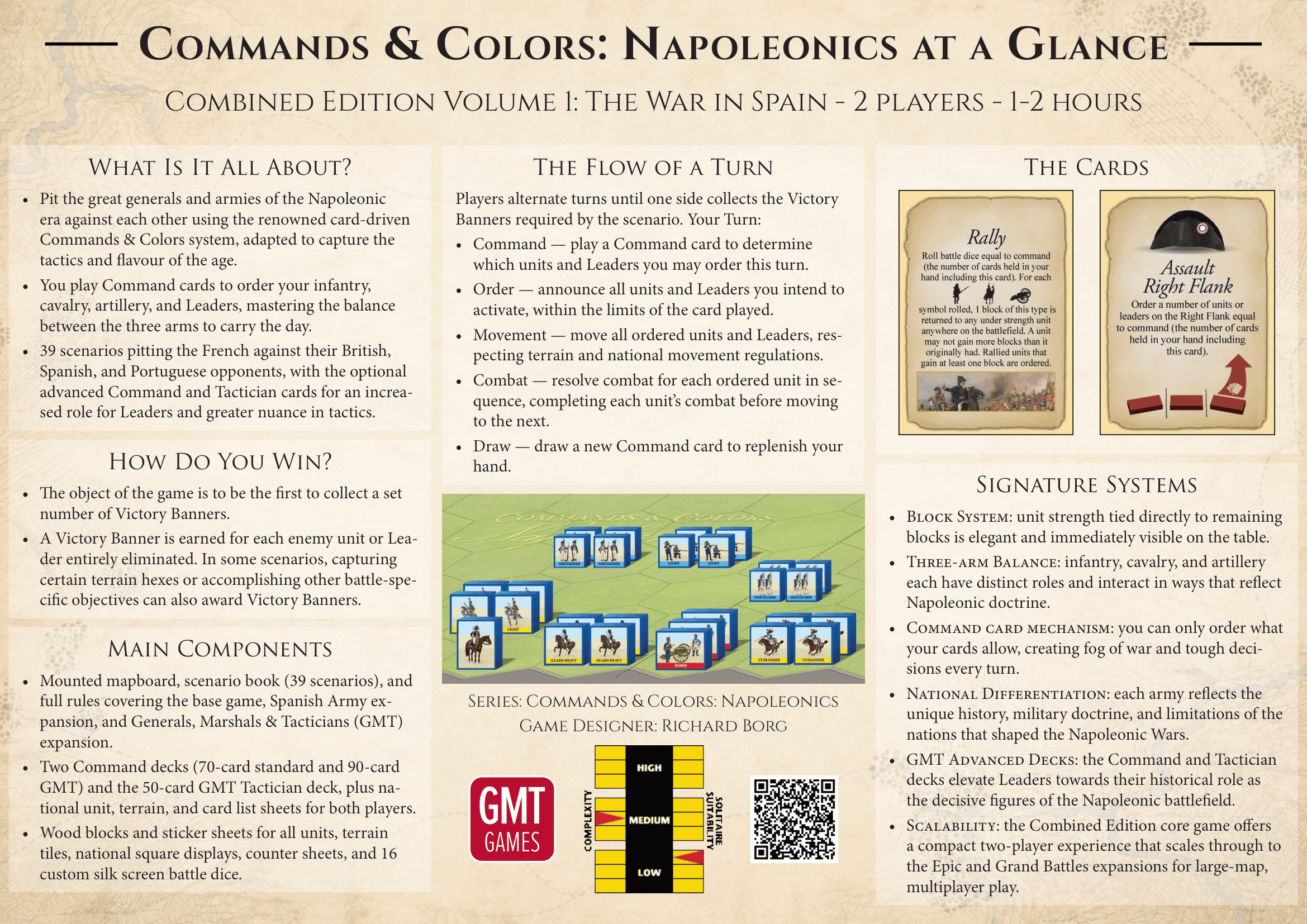 GMT Games - Commands & Colors: Napoleonics, Combined Edition Vol